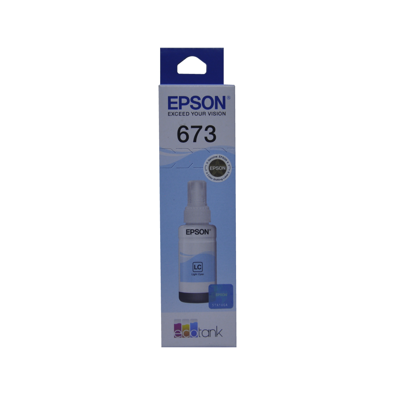 Botella de Tinta Epson T673 Cian claro (T673520-AL)
