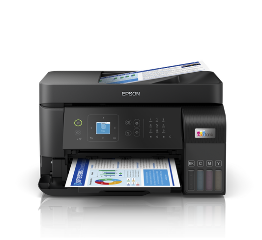 Impresora Epson Tinta Continua Multifuncional Color L5590 WiFi Red Fax ADF