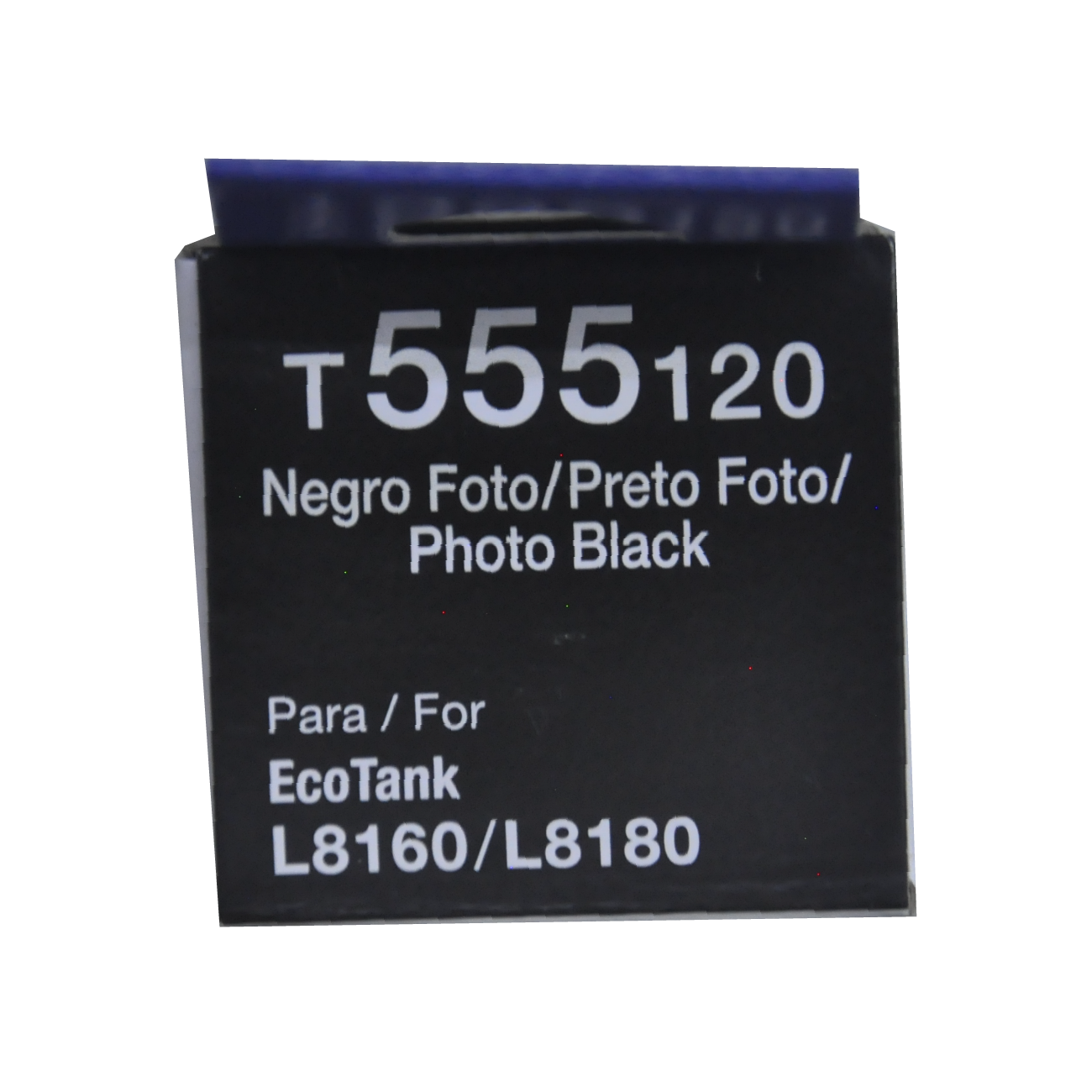 Botella de Tinta Epson T555 Negro Fotográfico (T555120-AL)