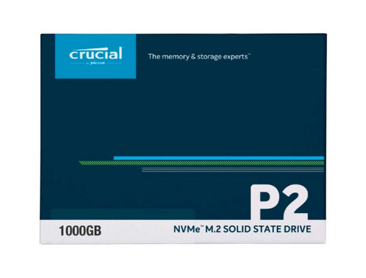 Disco Duro Solido SSD Crucial P2 1TB M2 2280 NVMe PCIe Gen 3