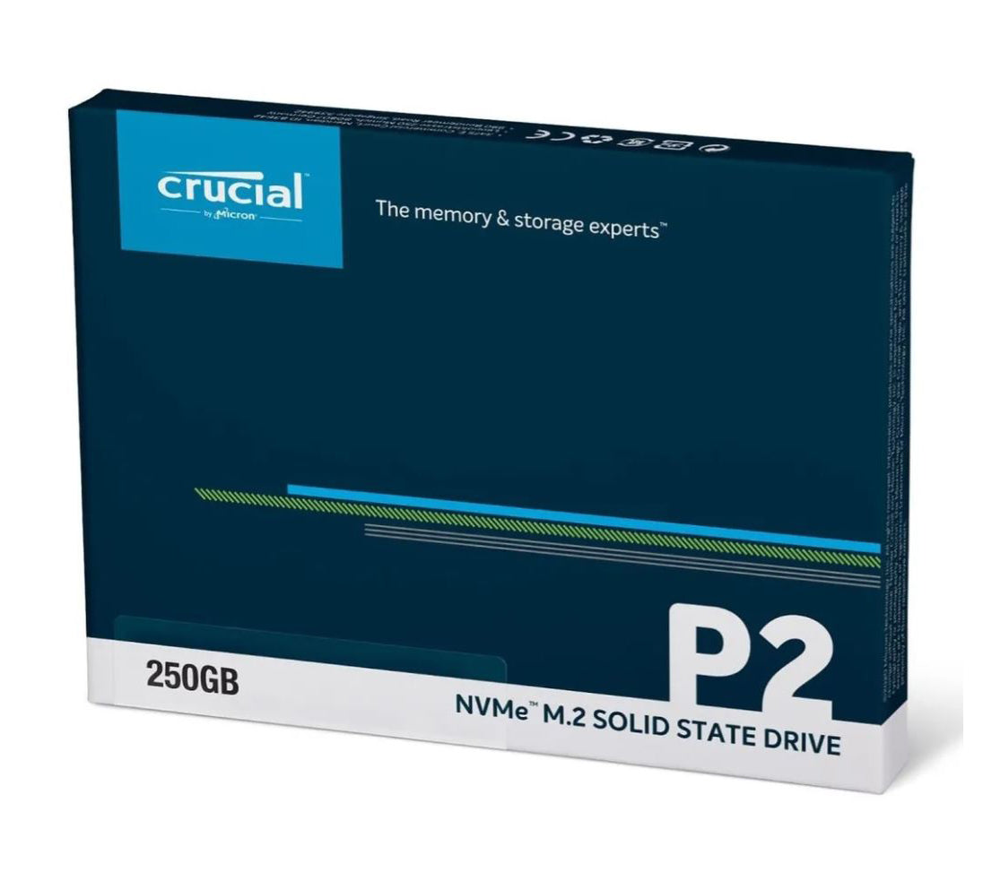 Disco Duro Solido SSD Crucial P2 250GB M2 2280 NVMe PCIe Gen 3 – Beacon212