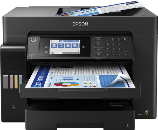 Impresora Epson Tinta Continua Multifuncional Color L15160 Tabloide WiFi Red Fax Duplex