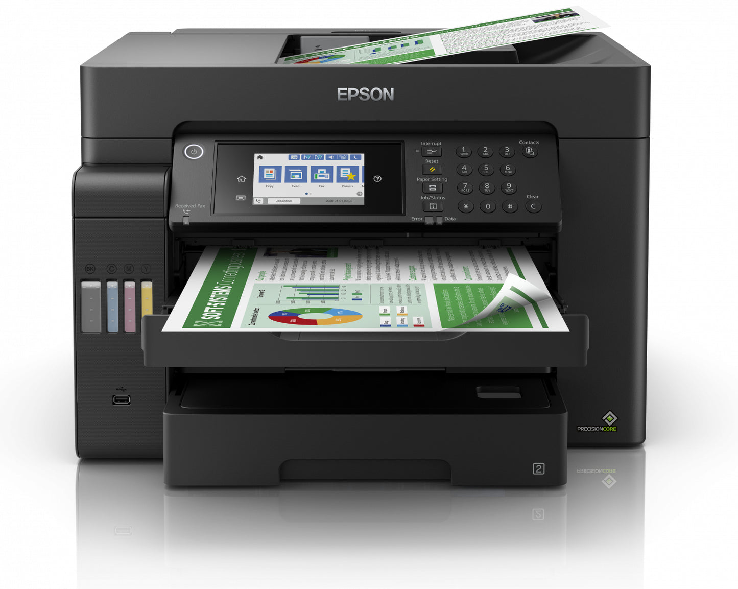 Impresora Epson Tinta Continua Multifuncional Color L15150 Tabloide WiFi Red Fax Duplex
