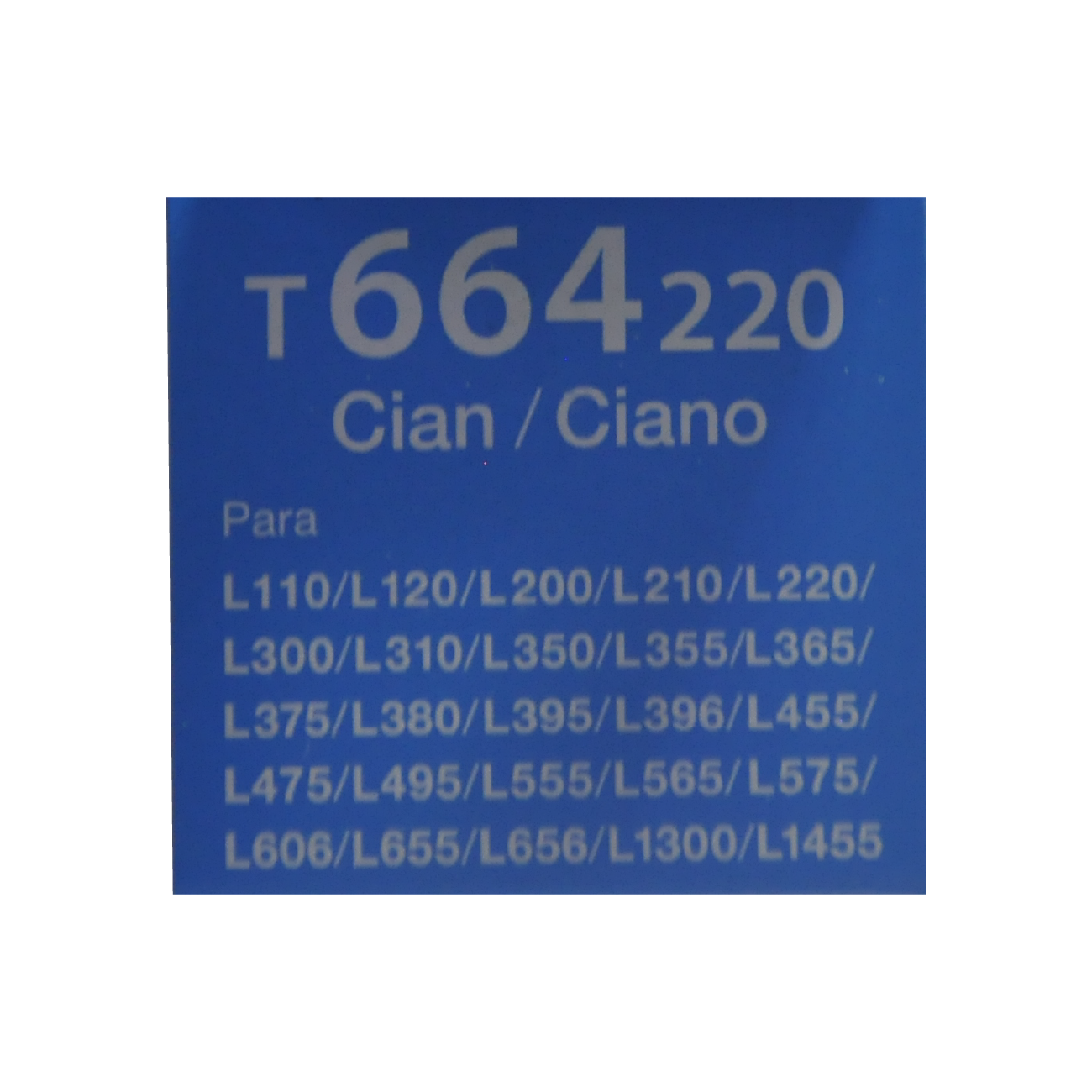 Botella de Tinta Epson T664 Cian (T664220-AL)