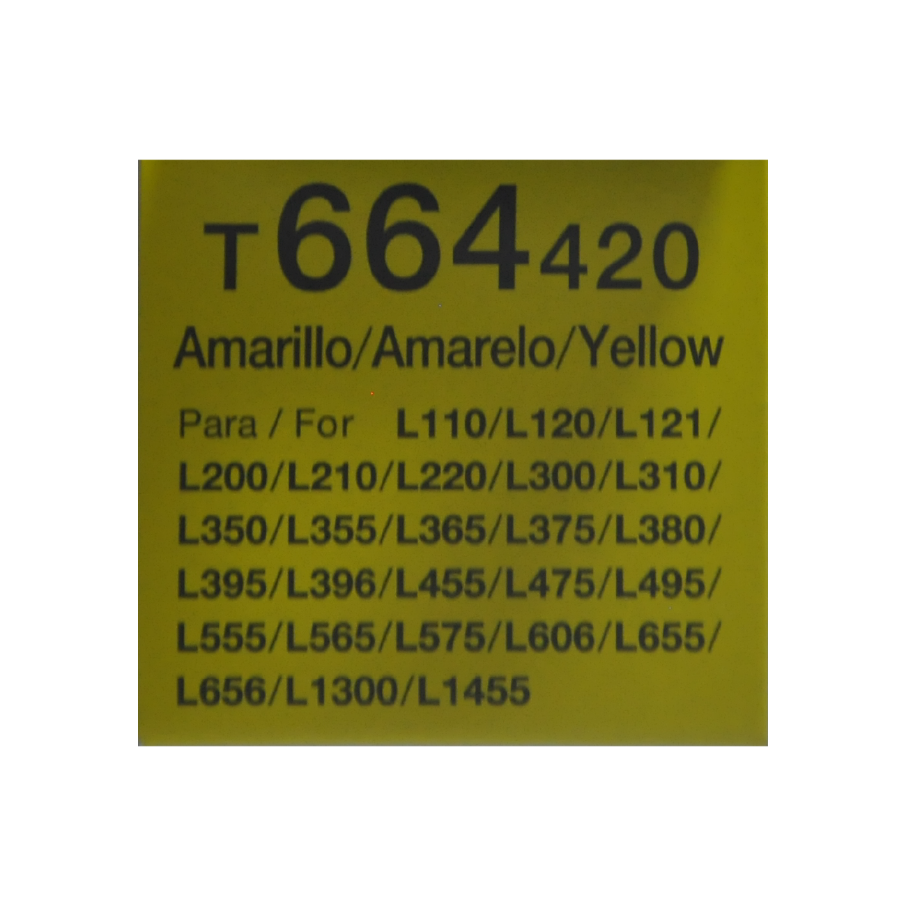 Botella de Tinta Epson T664 Amarillo (T664420-AL)