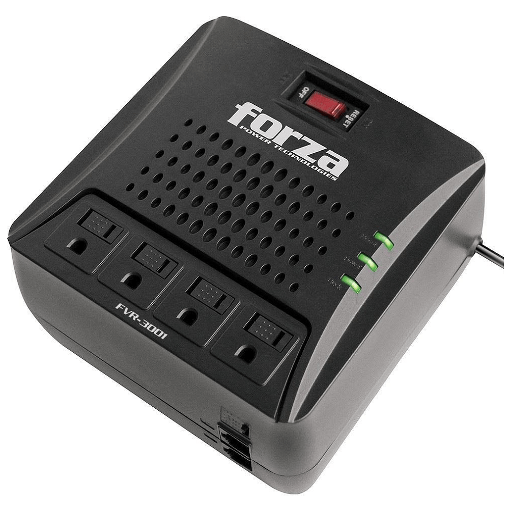 Regulador de Voltaje Forza FVR-3002 3000VA / 1500W 4 Tomas 220V