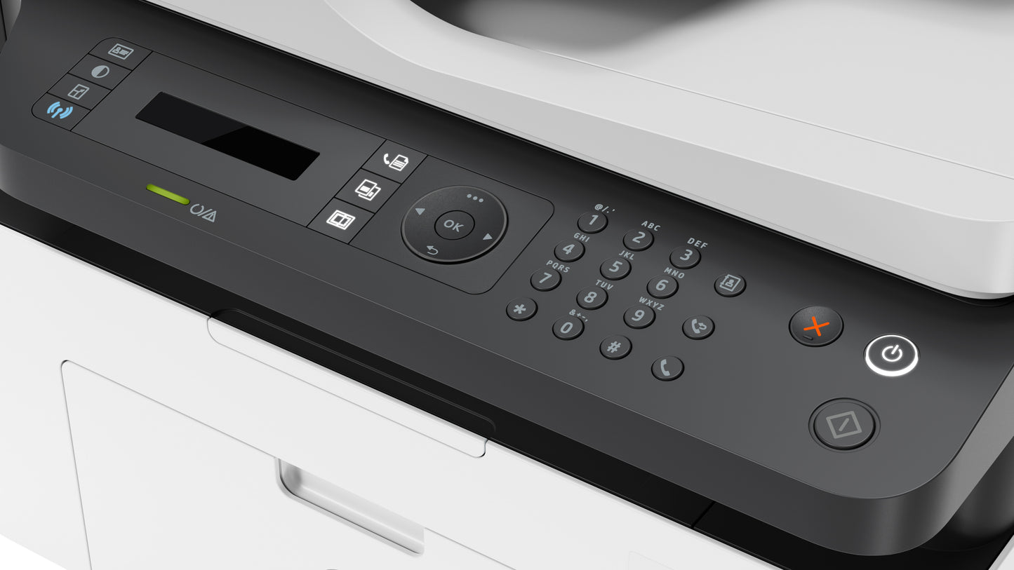 Impresora Laser Multifuncional Blanco y Negro HP MFP 137fnw Duplex WiFi Red Fax