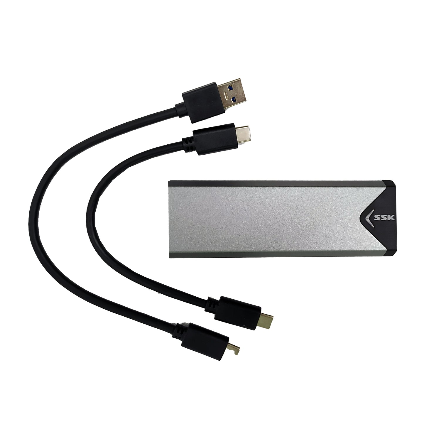 Disco Duro Sólido NVME M2 1TB + Adaptador SSD SSK USB 3.2 Gen2 Tipo C