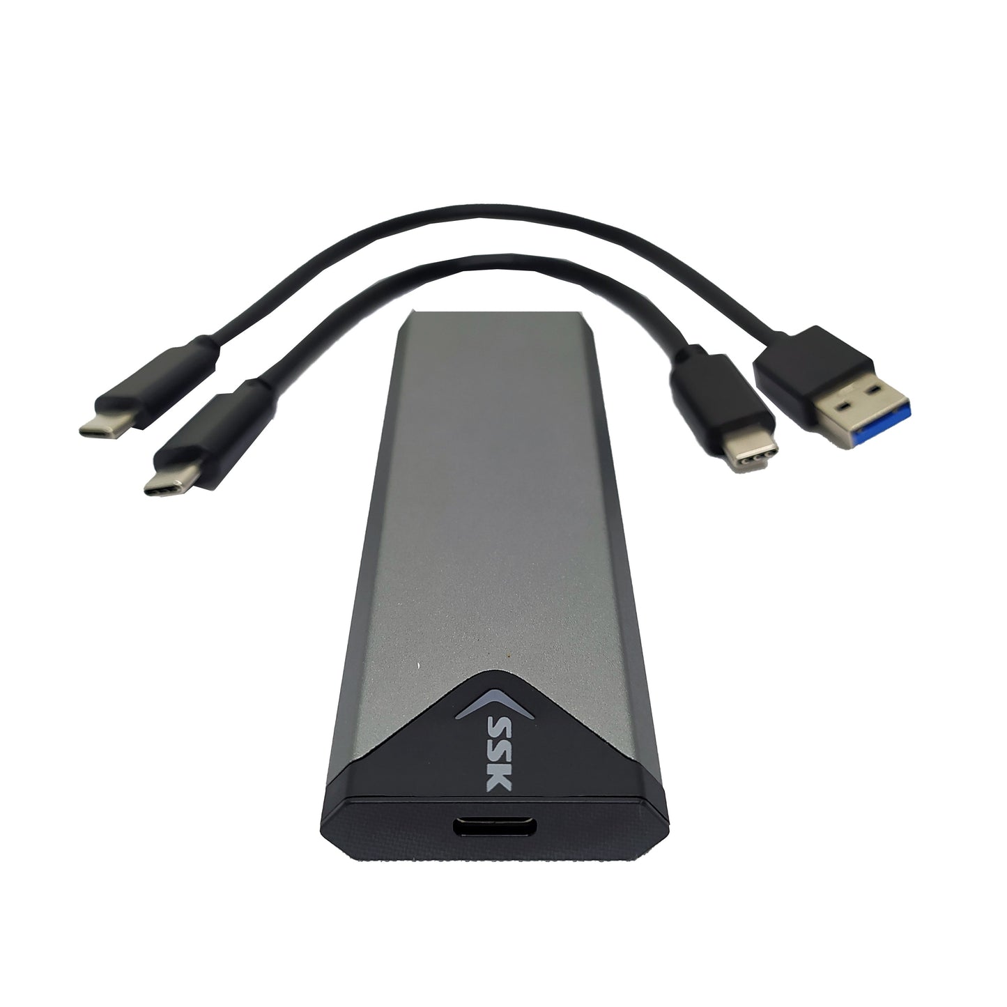Disco Duro Sólido NVME M2 2TB + Adaptador SSD SSK USB 3.2 Gen2 Tipo C