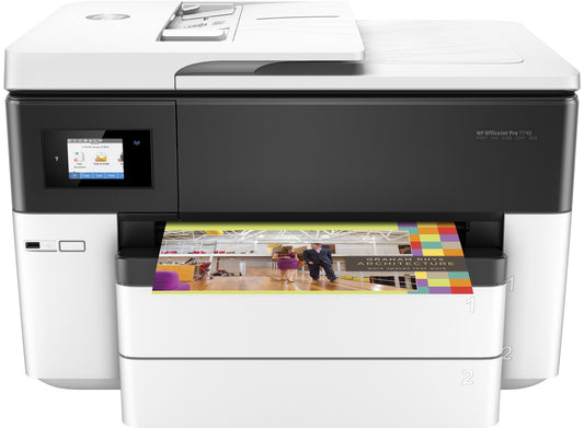 Impresora Inyección de Tinta Multifuncional Color HP Officejet Pro 7740 WiFi Tabloide