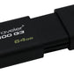 Pendrive Kingston Data Traveler 100 G3 64GB USB 3.0