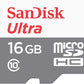 Memoria Micro SD Sandisk SDHC 16GB Clase 10 con adaptador