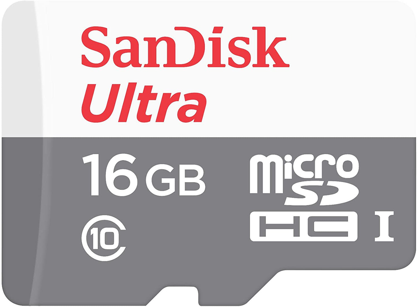 Memoria Micro SD Sandisk SDHC 16GB Clase 10 con adaptador