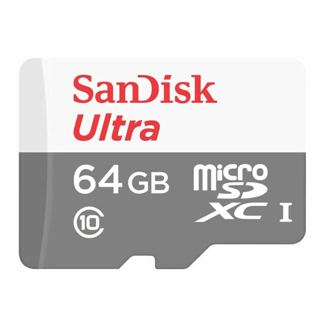 Memoria Micro SD Sandisk SDXC 64GB Clase 10 con adaptador