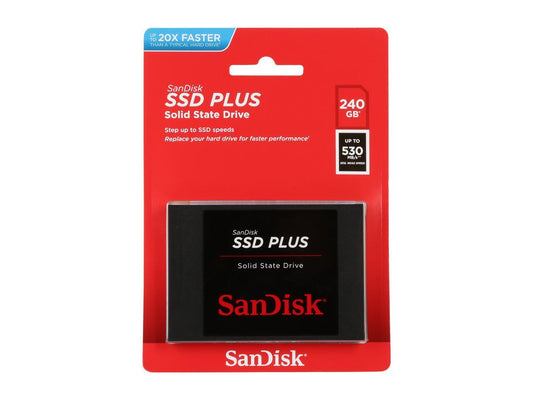 Disco Duro Solido SSD Sandisk Plus 240GB 2.5" SATA